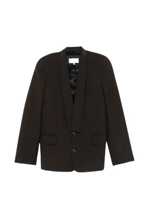 Maison Margiela Four-stitch collarless blazer