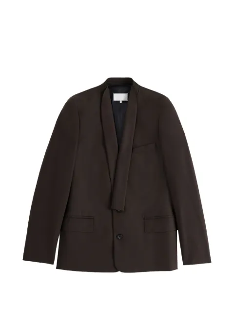 Maison Margiela minimal collar wool blazer