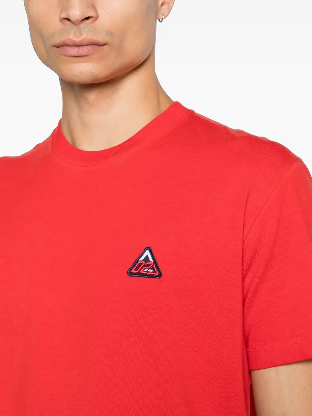 DSQUARED2 T-shirt met logopatch Rood