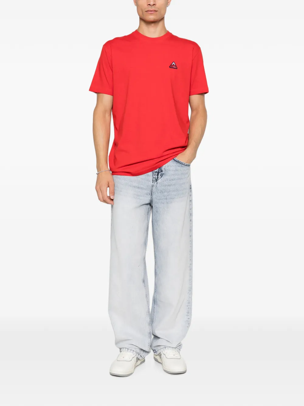 DSQUARED2 T-shirt met logopatch Rood