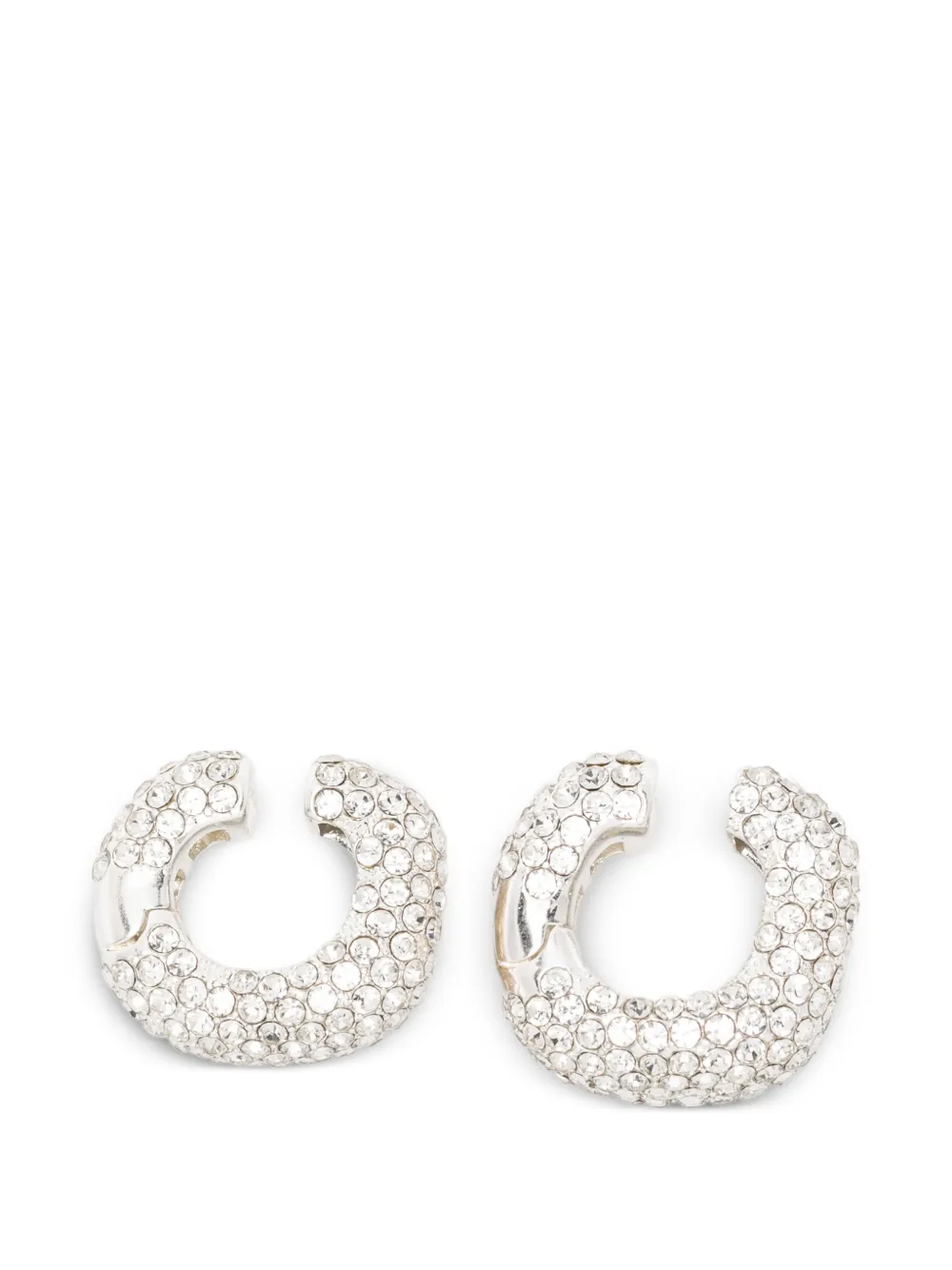 Cult Gaia Solene crystal-embellished ear cuffs (set of three) - Argento