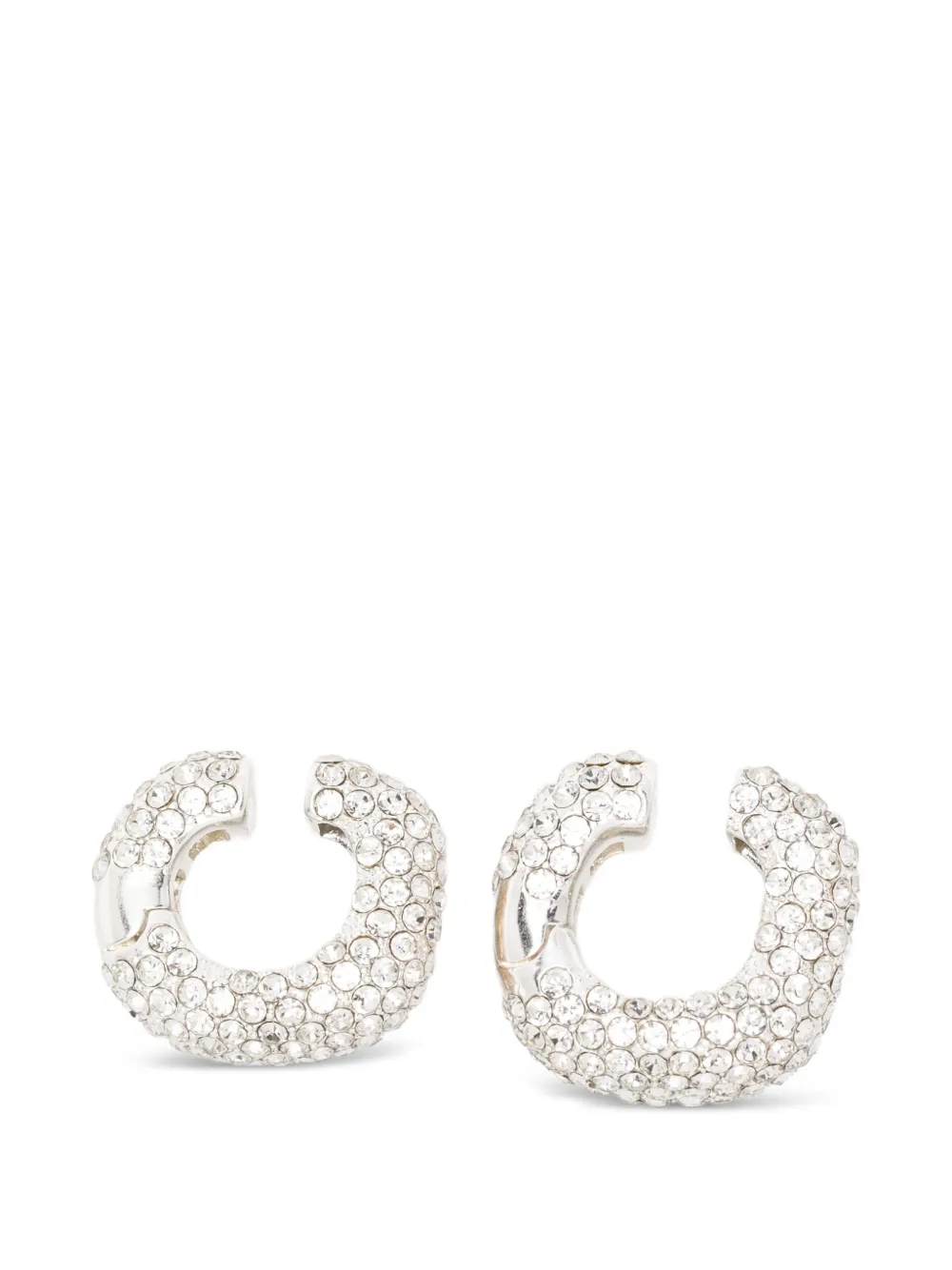 Cult Gaia Solene crystal-embellished ear cuffs (set of three) - Argento
