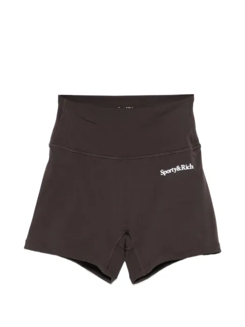 Sporty & Rich logo-print stretch-design shorts