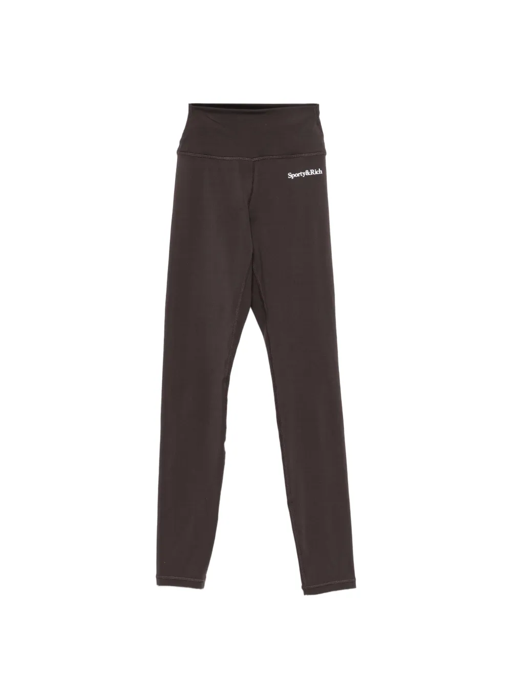 Sporty & Rich logo-print high-waisted leggings - Braun