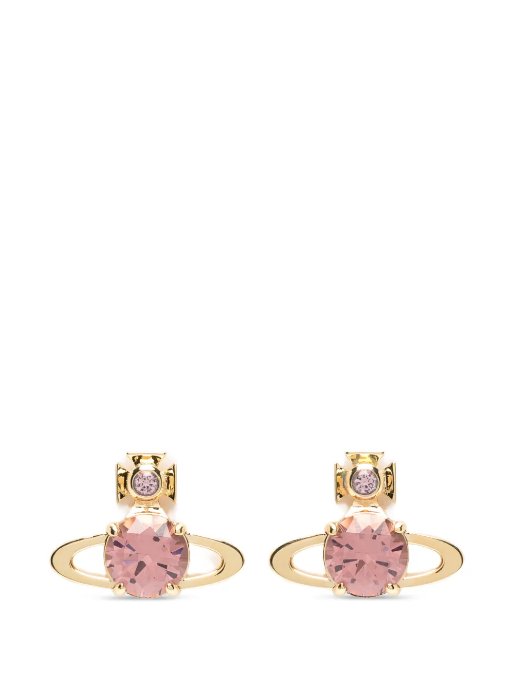 Vivienne Westwood large Reina crystal-embellished earrings - Gold