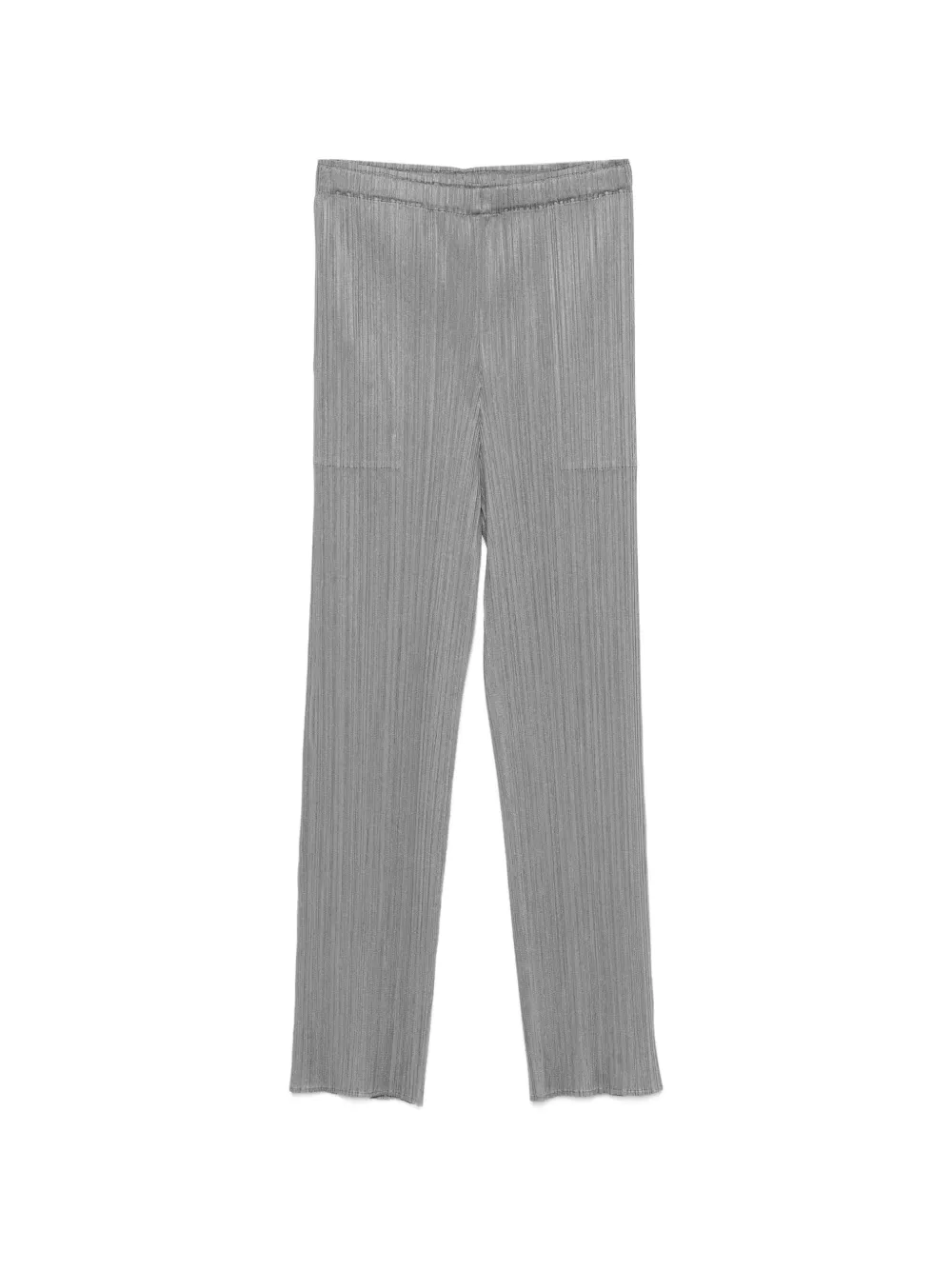 Pleats Please Issey Miyake pleated-design cropped trousers - Grigio