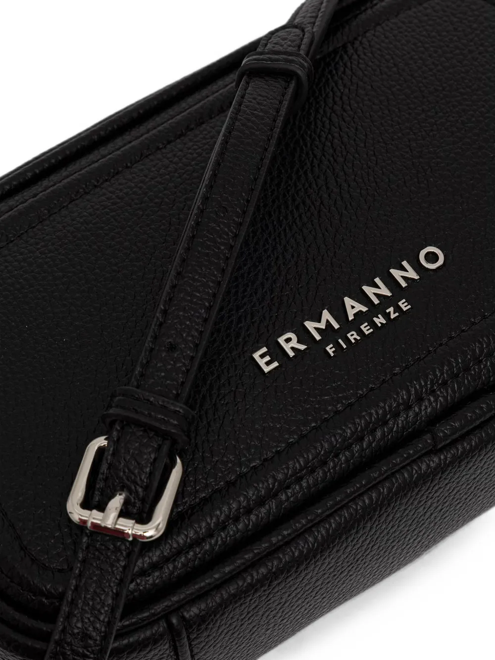 ERMANNO FIRENZE Crossbodytas met logoplakkaat Zwart