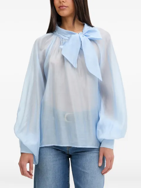 VICOLO bow-detail long-sleeve blouse