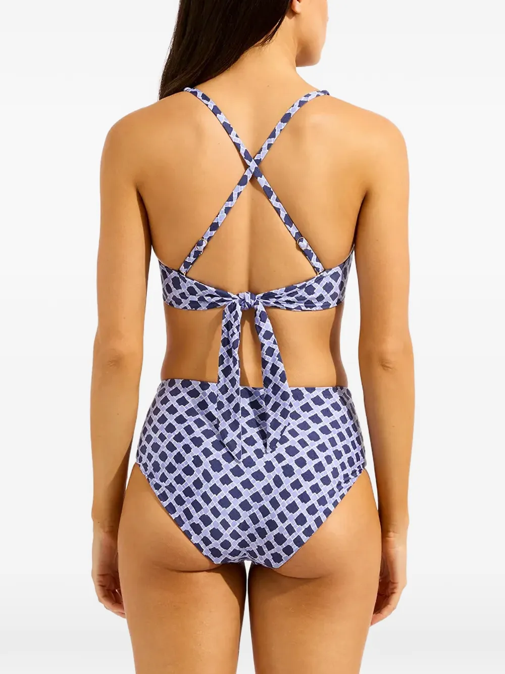 Seafolly Bikinitop met geometrische print Blauw