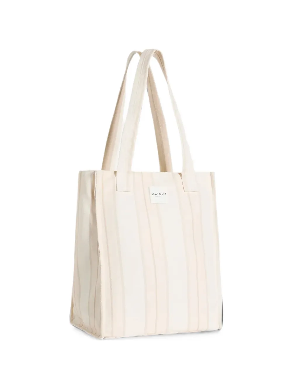 Seafolly Aurora striped tote bag - Nude