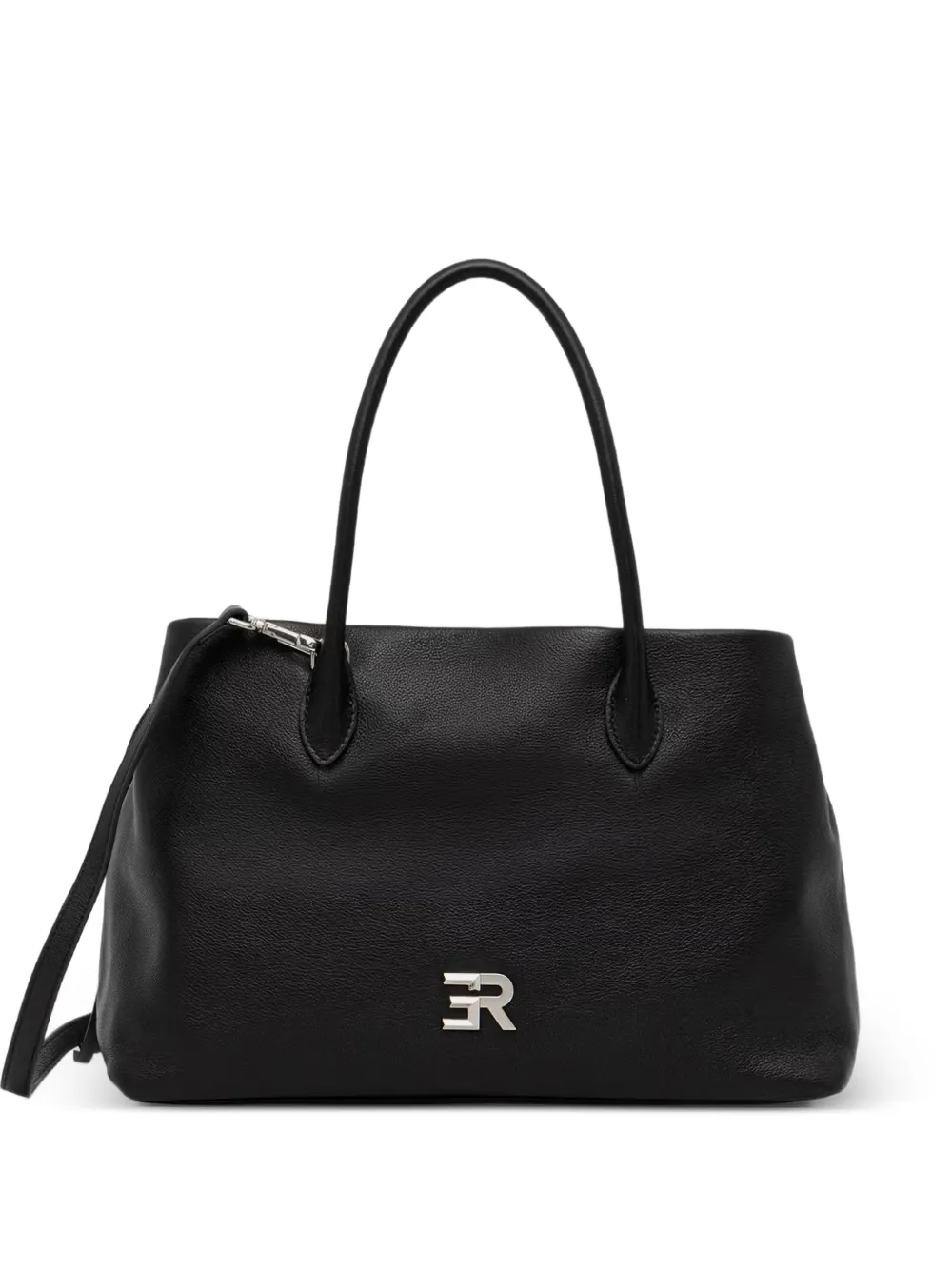ERMANNO FIRENZE logo-plaque pebbled-leather tote bag · OS
