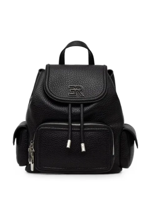 ERMANNO FIRENZE  logo-plaque pebbled backpack