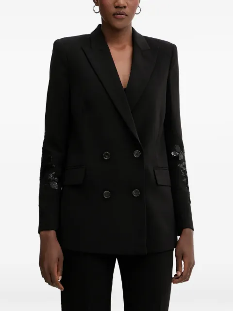 ERMANNO FIRENZE  sequin-embellished double-breasted blazer