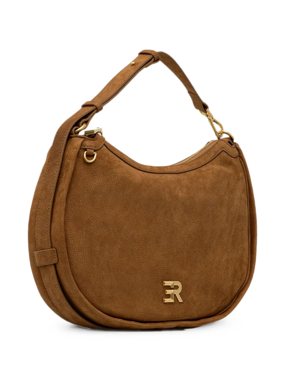 ERMANNO FIRENZE Schoudertas met logoplakkaat Bruin