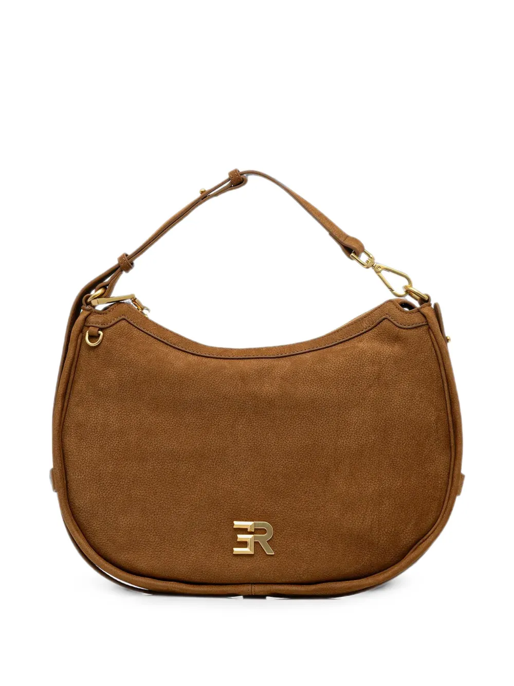 ERMANNO FIRENZE logo-plaque shoulder bag - Brown