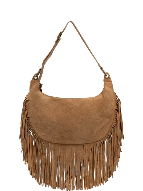 VICOLO fringe-trim suede shoulder bag
