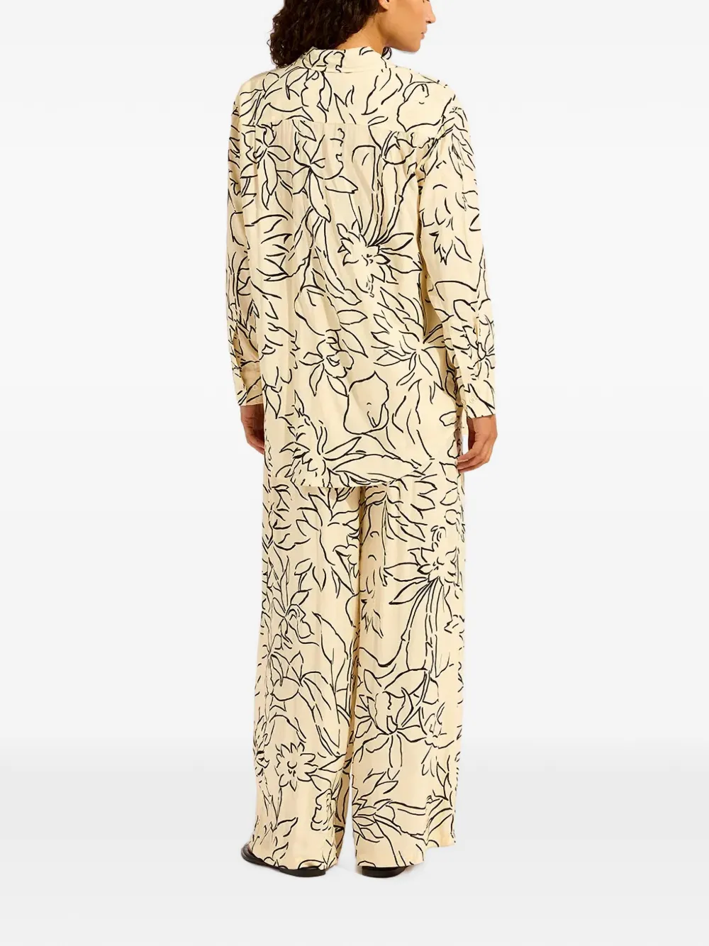 Seafolly Broek met bloemenprint Beige