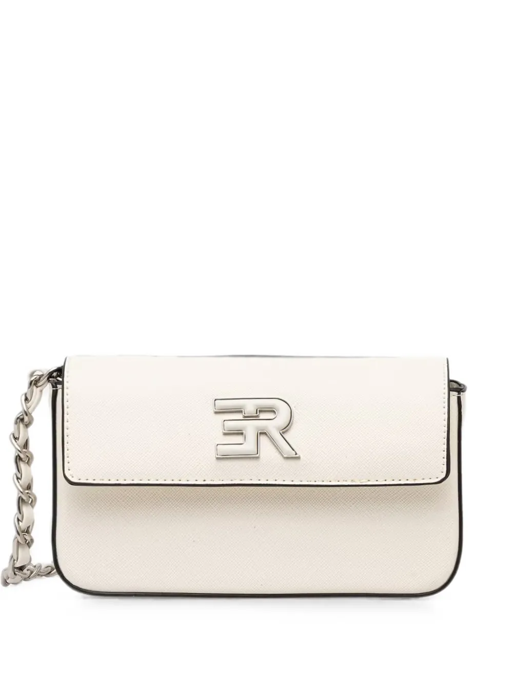 ERMANNO FIRENZE logo-plaque chain-strap shoulder bag - Bianco