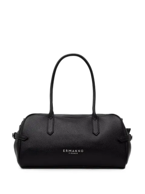 ERMANNO FIRENZE  logo-plaque pebbled shoulder bag