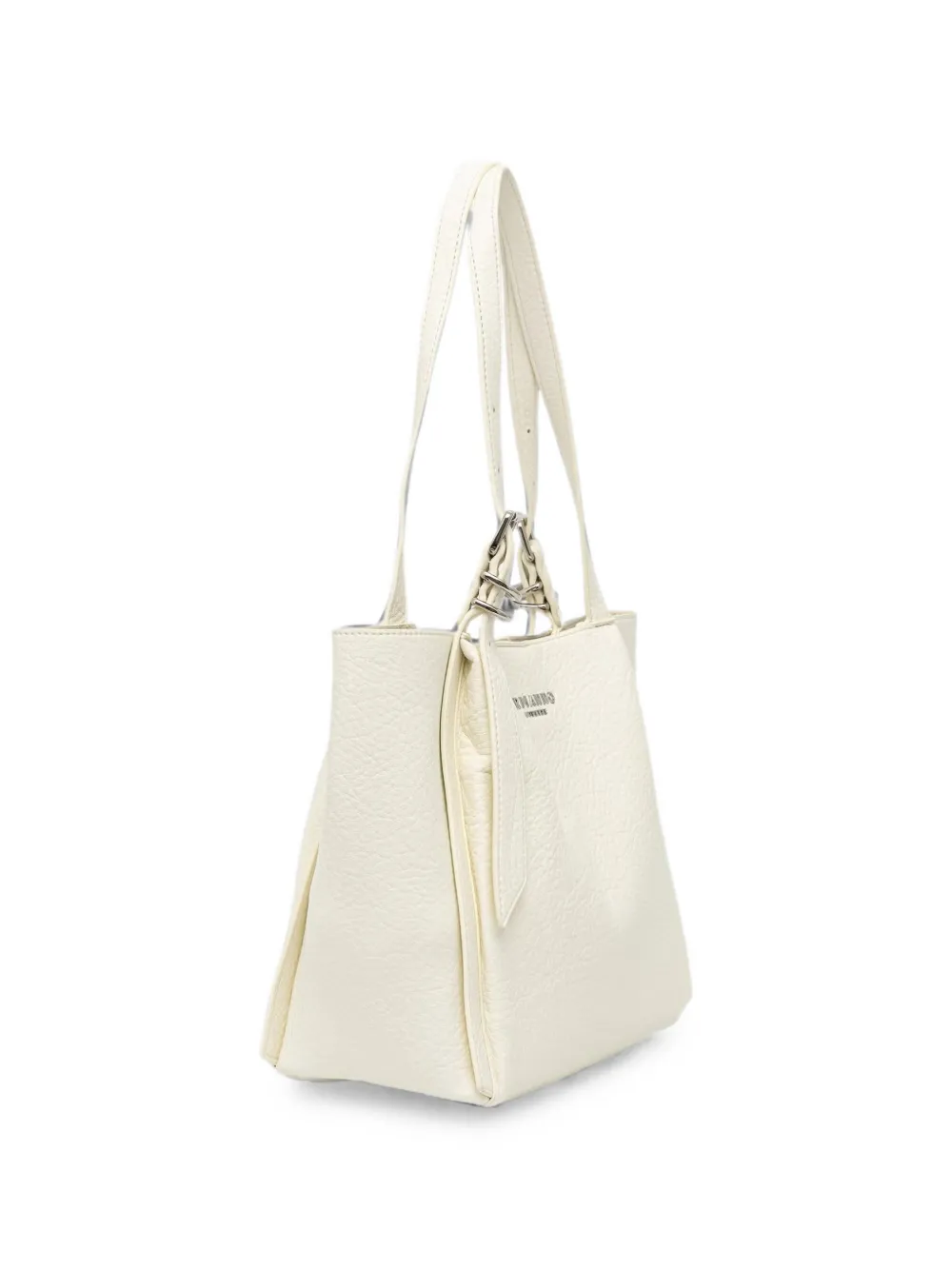 ERMANNO FIRENZE Shopper van bewerkt leer met logo Beige
