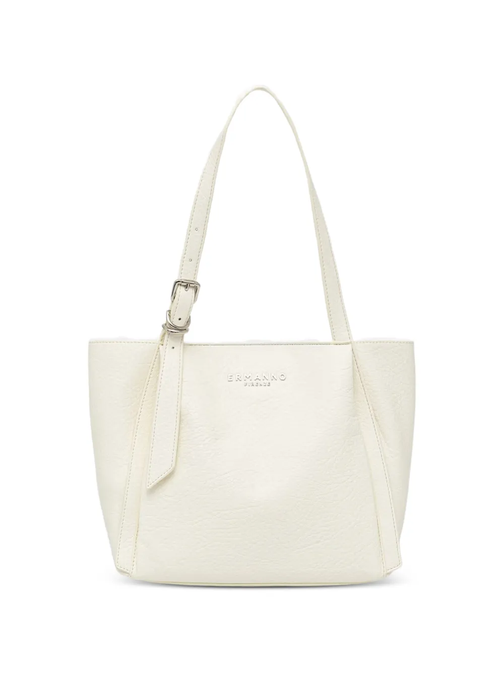 ERMANNO FIRENZE logo-lettering pebbled-leather tote bag · OS
