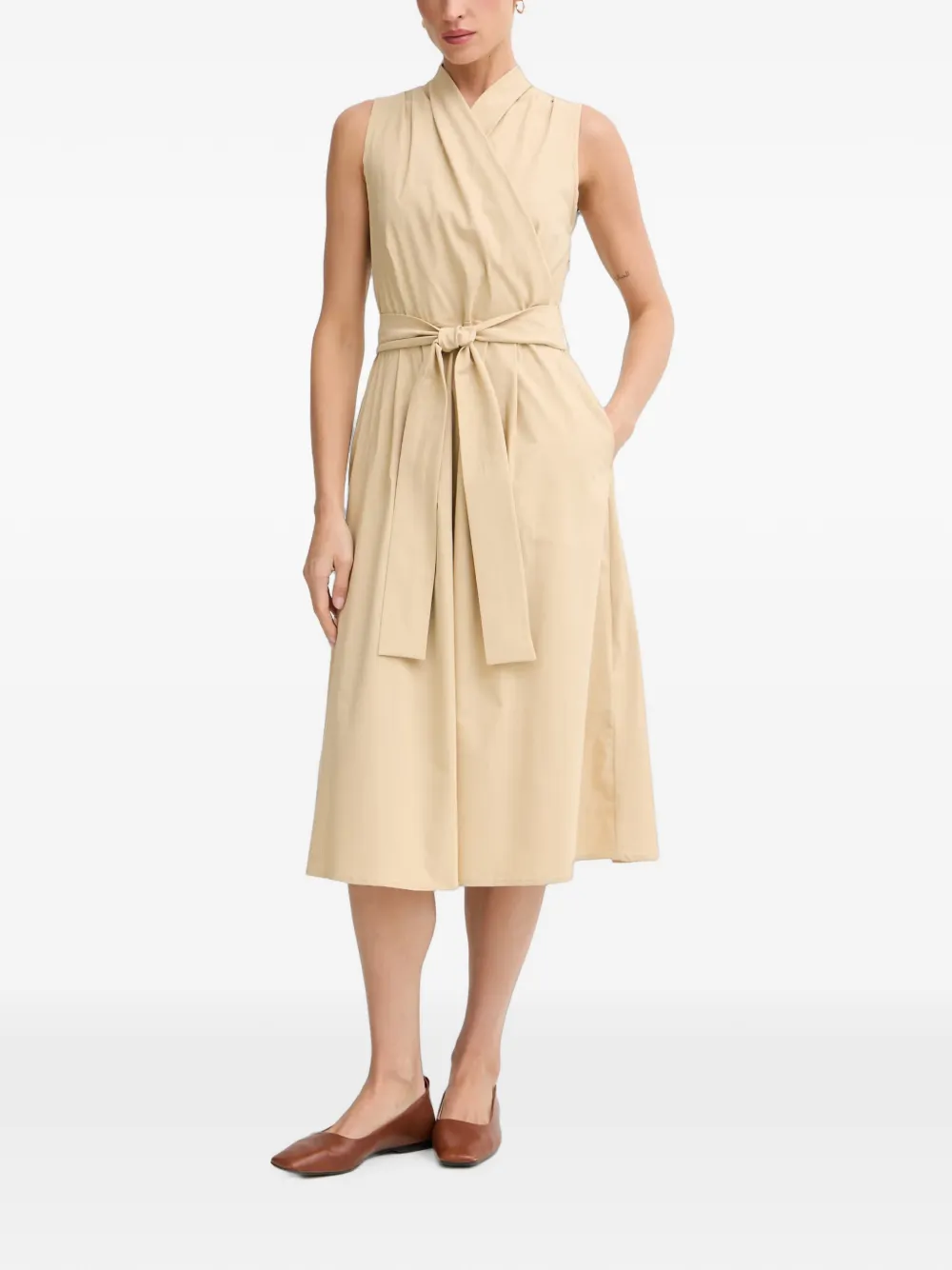 Joseph Ribkoff belted wrap-style midi dress