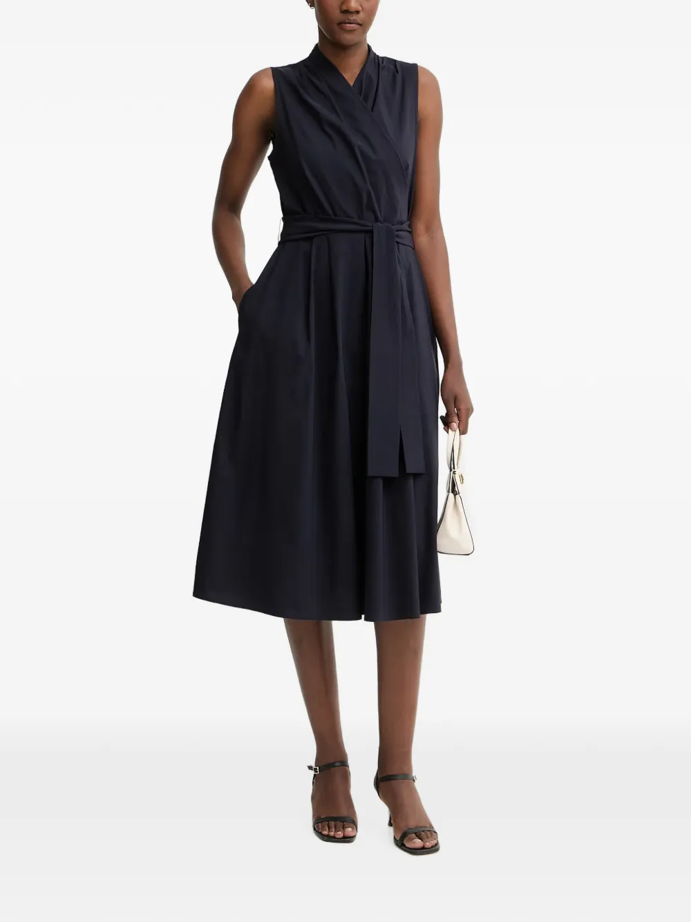 Joseph Ribkoff Midi-jurk met ceintuur Blauw