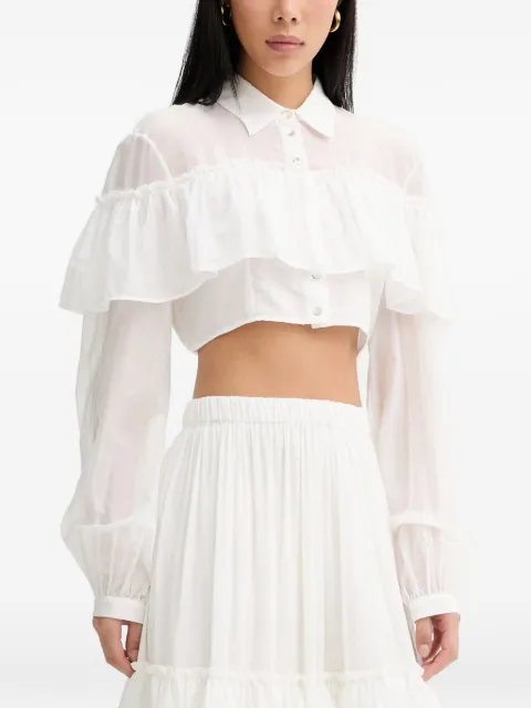 Aniye By camisa corta Carmen con volantes