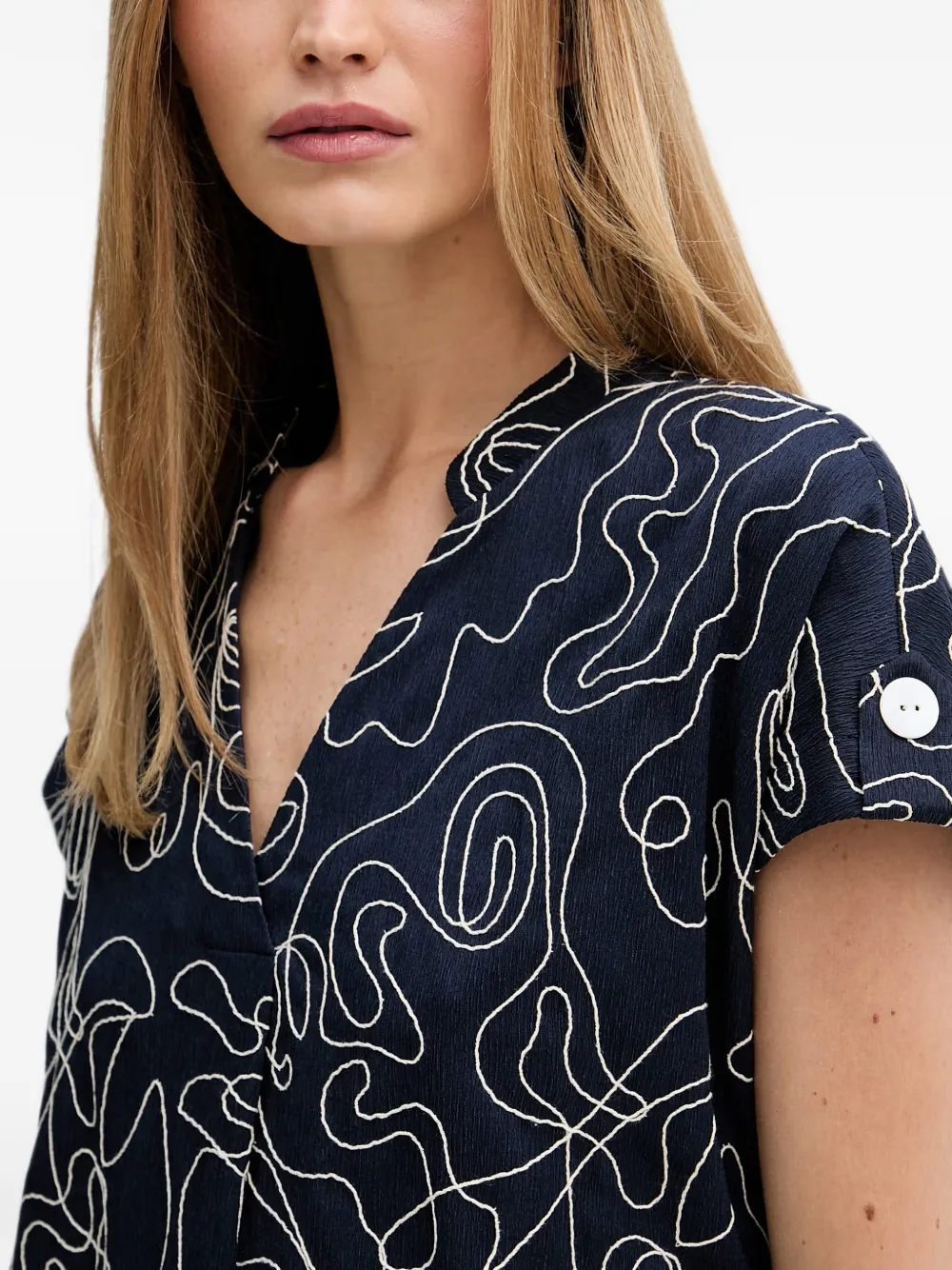 Joseph Ribkoff Mini-jurk met abstracte print Blauw