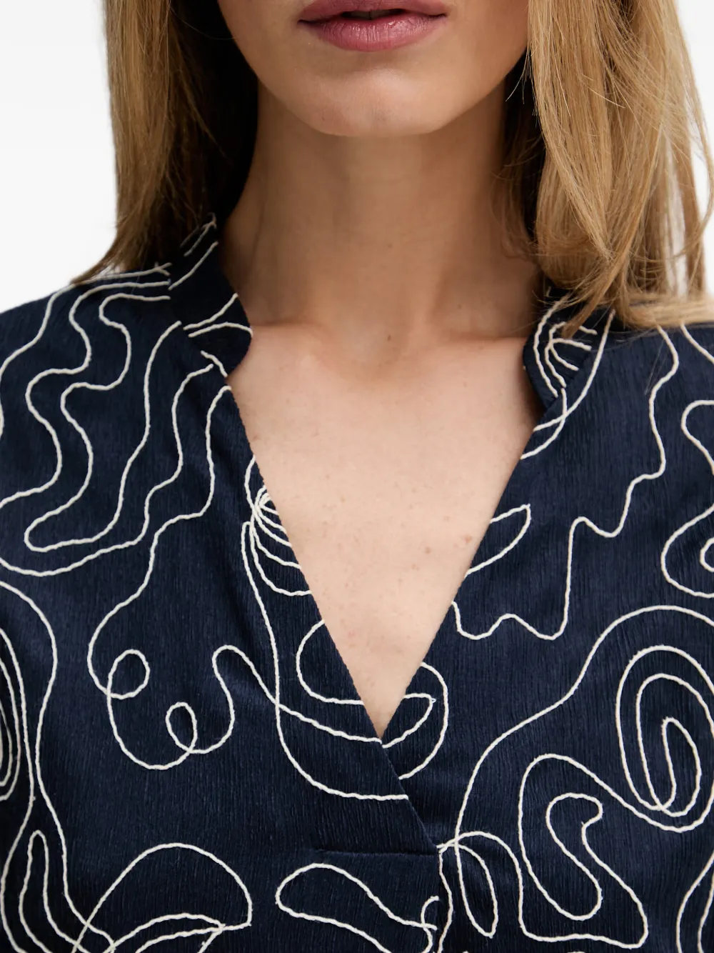 Joseph Ribkoff Mini-jurk met abstracte print Blauw