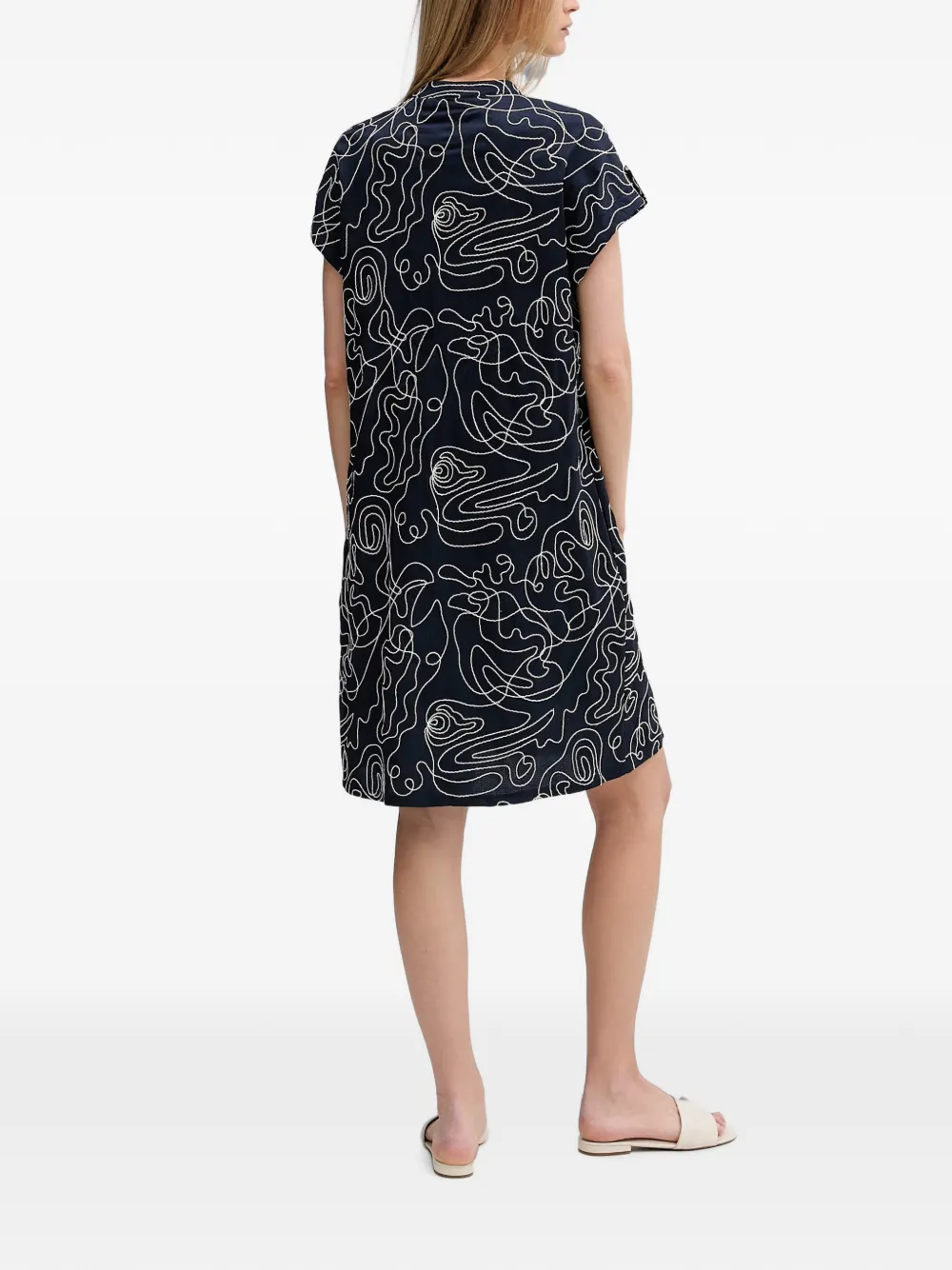 Joseph Ribkoff Mini-jurk met abstracte print Blauw