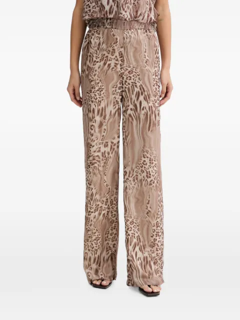 Blugirl leopard-print wide-leg trousers