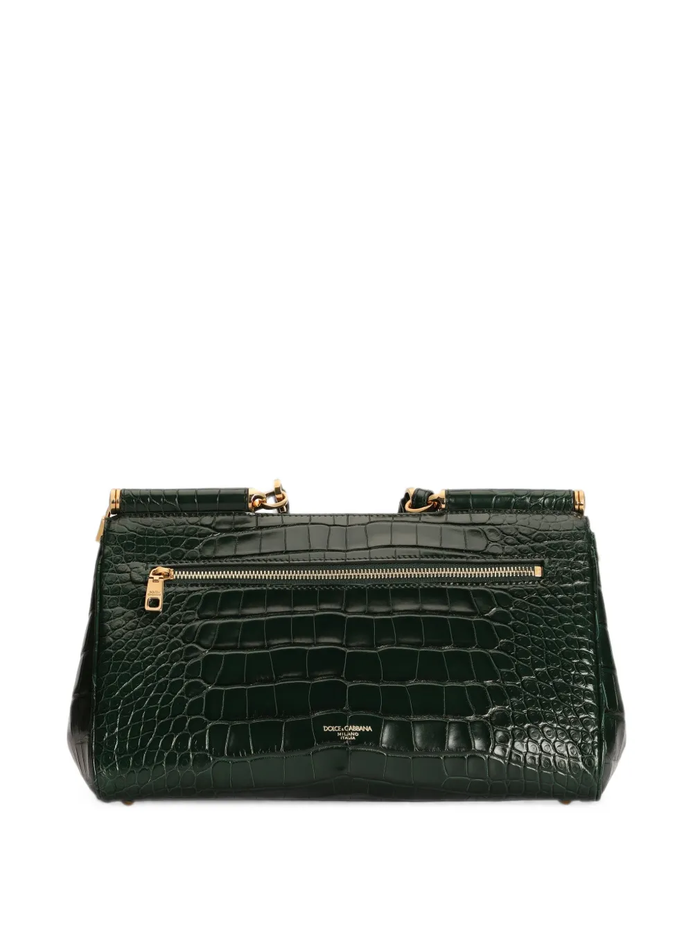 Dolce & Gabbana medium My Sicily leather tote bag Groen