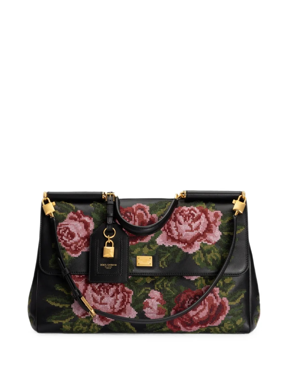 Dolce & Gabbana maxi My Sicily handbag in fine stitch embroidery · OS
