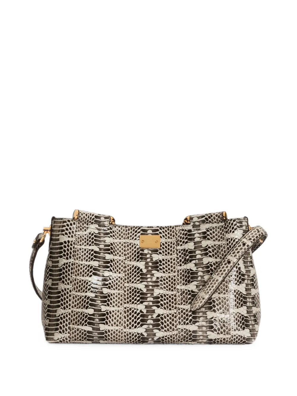 Dolce & Gabbana medium Vittoria shoulder and crossbody bag in elaphe Bruin