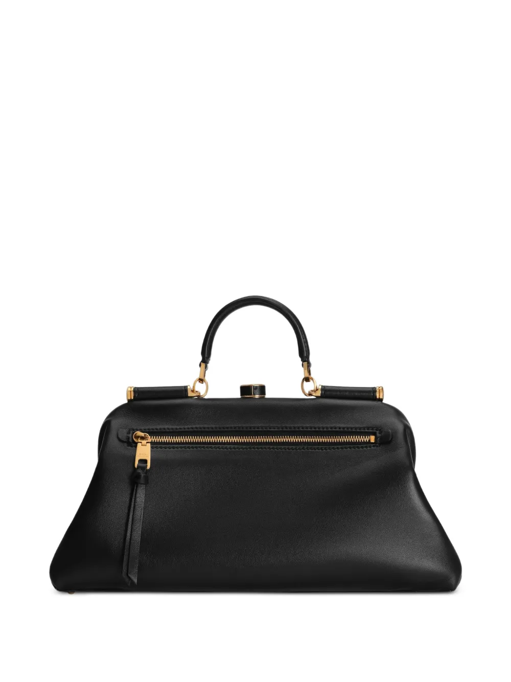Dolce & Gabbana Grote Grandma handtas van plongé nappa leer Zwart