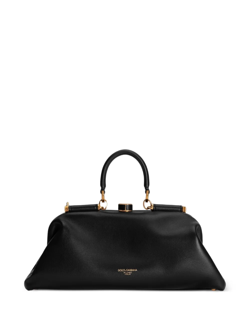 Dolce & Gabbana Grandma mini-handtas van plongé nappa leer Zwart