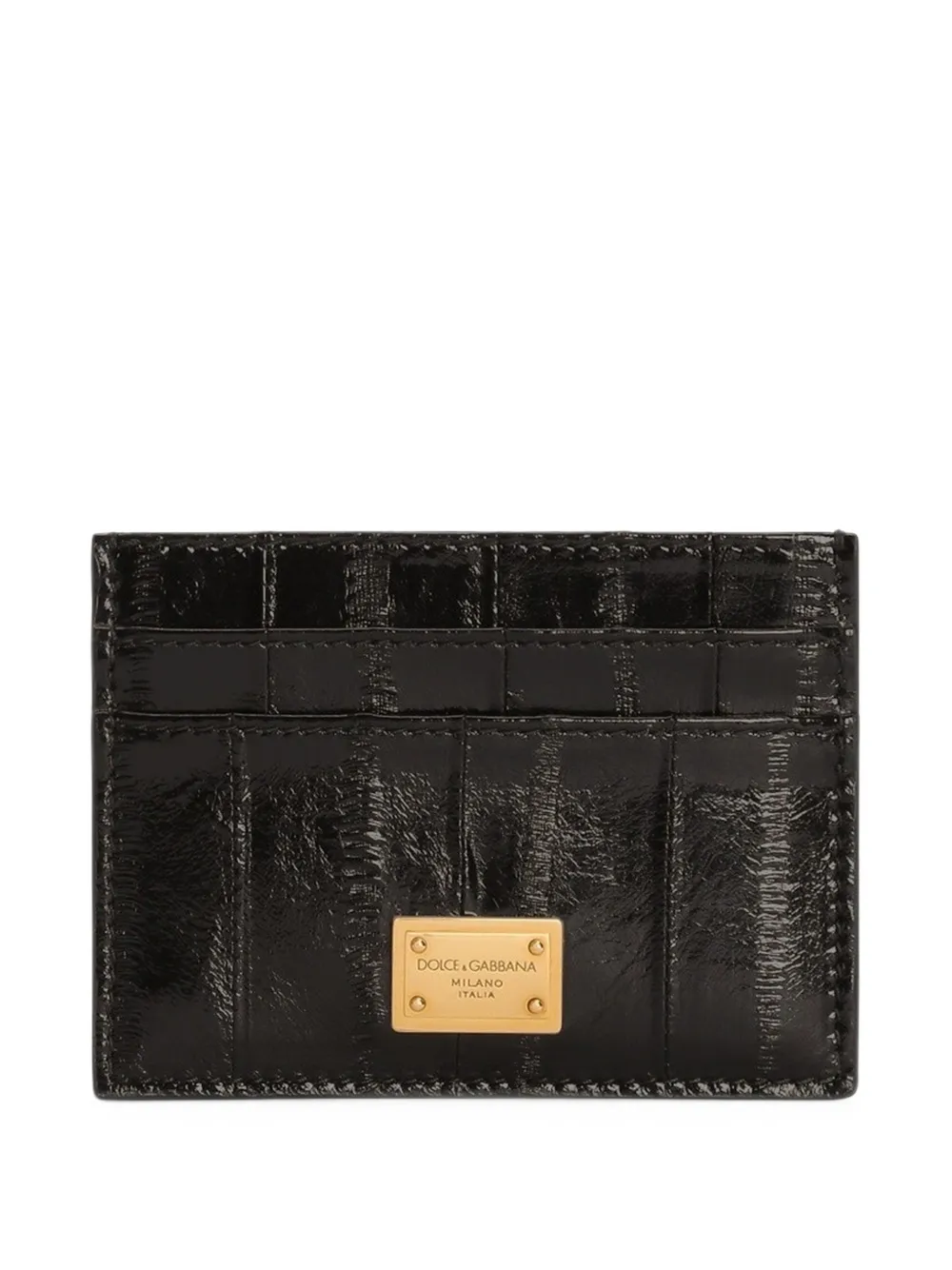 Dolce & Gabbana Portacarte con anguilla - Nero
