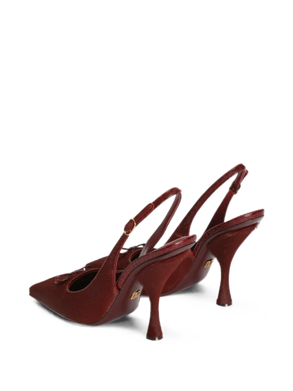 Dolce & Gabbana pony slingback shoes Rood