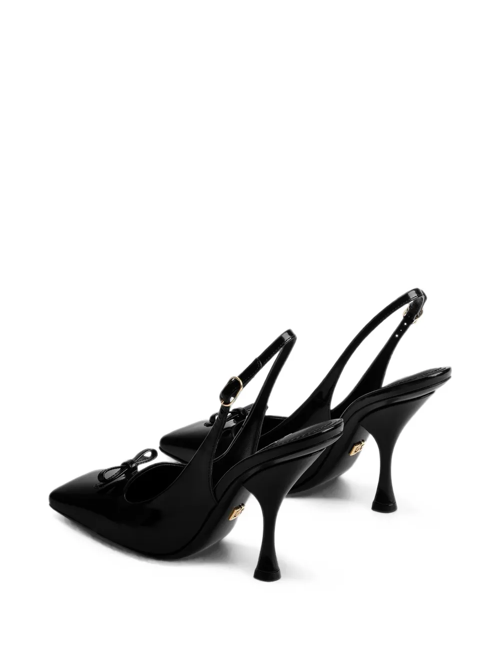 Dolce & Gabbana Kalfsleren slingback pumps Zwart