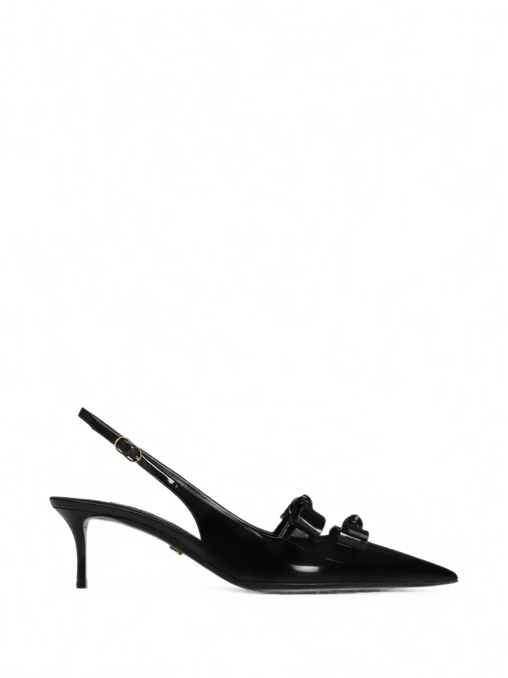 Dolce & Gabbana Kalfsleren slingback pumps Zwart