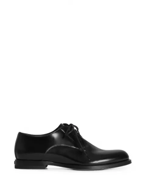 Dolce & Gabbana black calfskin Derby shoes