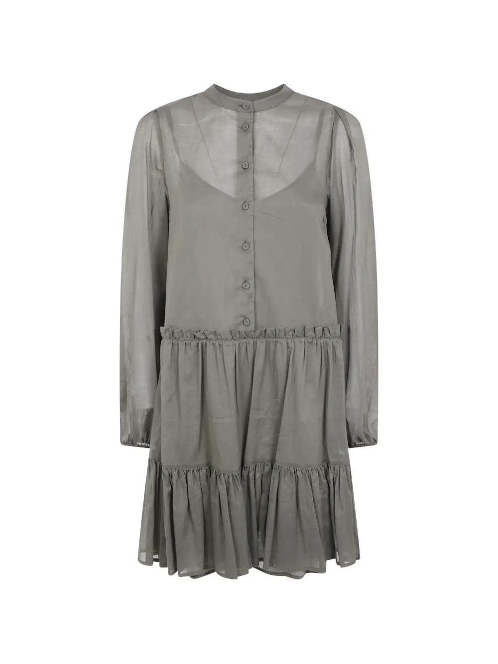 TWINSET ruffled mini dress - Verde