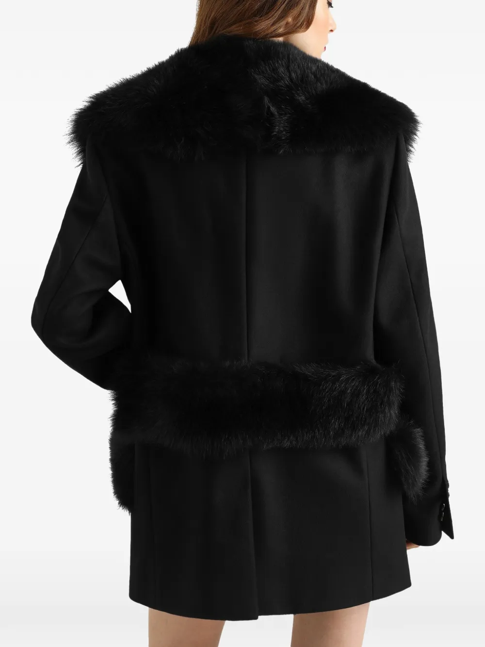 Dolce & Gabbana Wollen jas Zwart