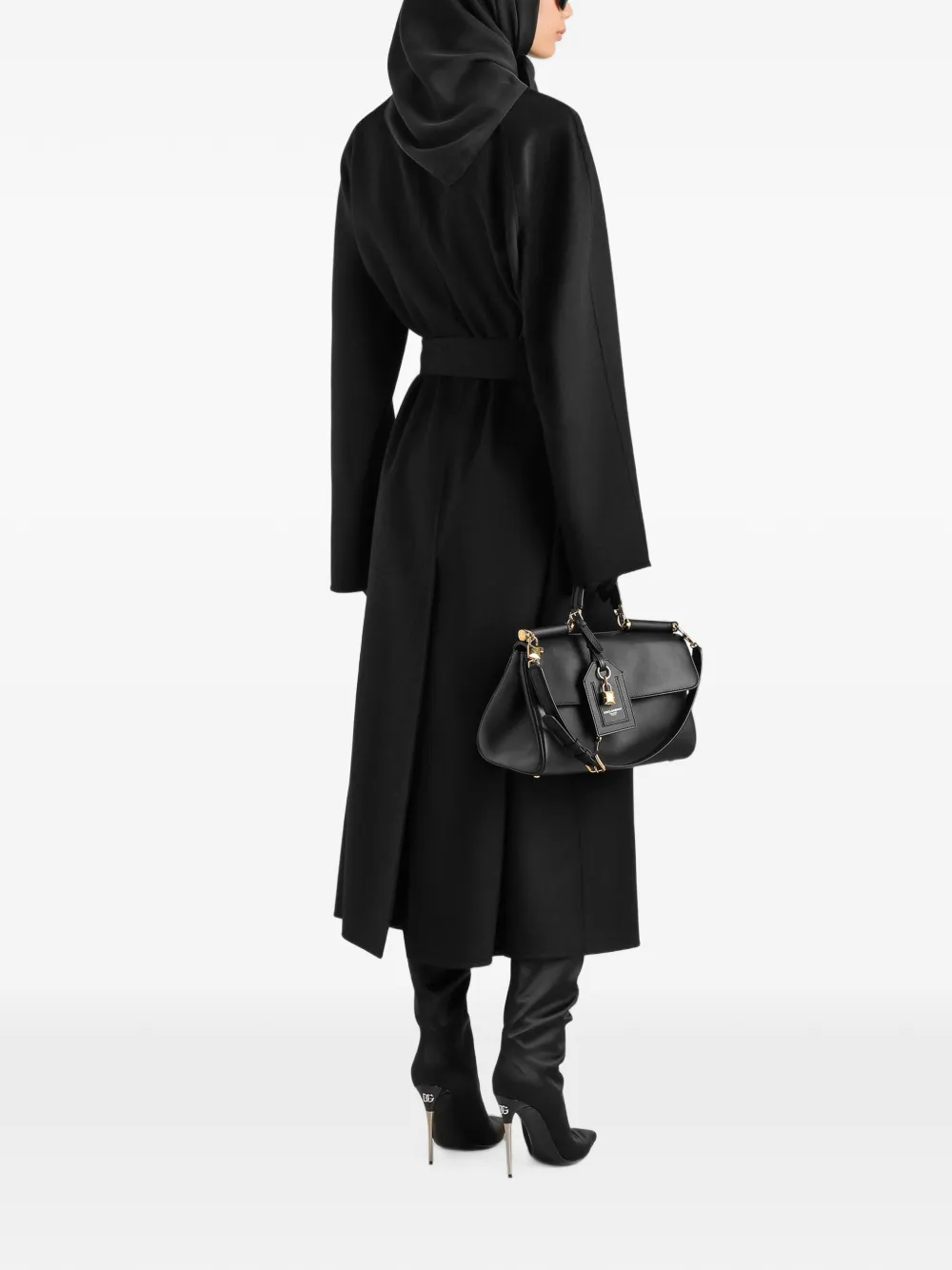 Dolce & Gabbana Trenchcoat met dubbele rij knopen Zwart