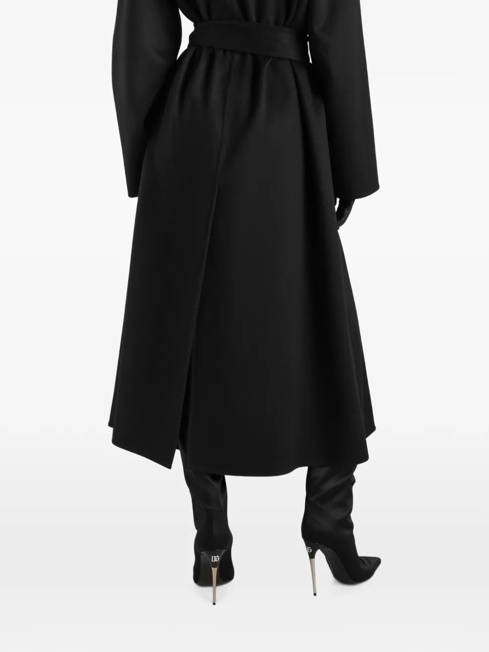 Dolce & Gabbana Trenchcoat met dubbele rij knopen Zwart