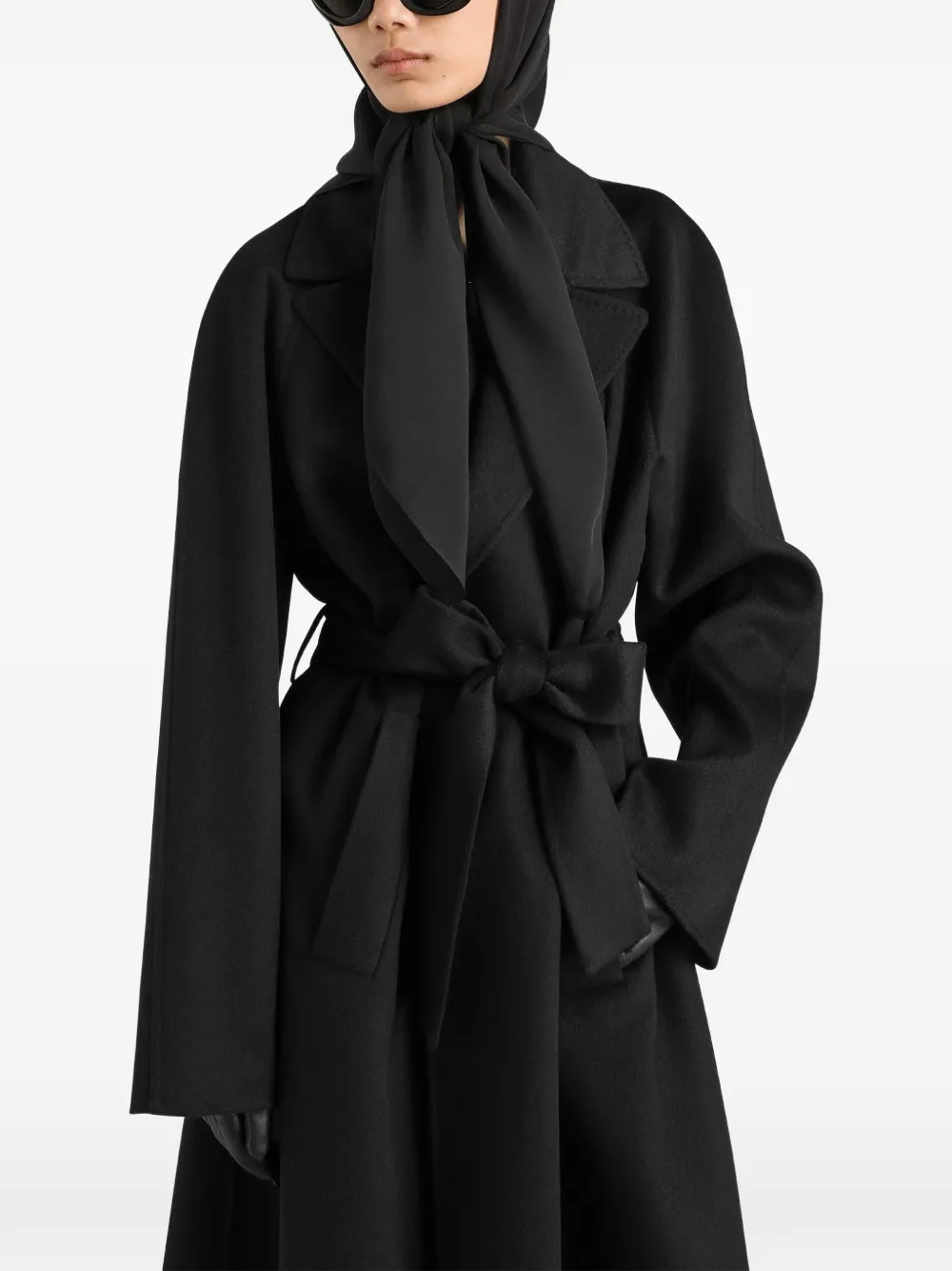 Dolce & Gabbana Trenchcoat met dubbele rij knopen Zwart