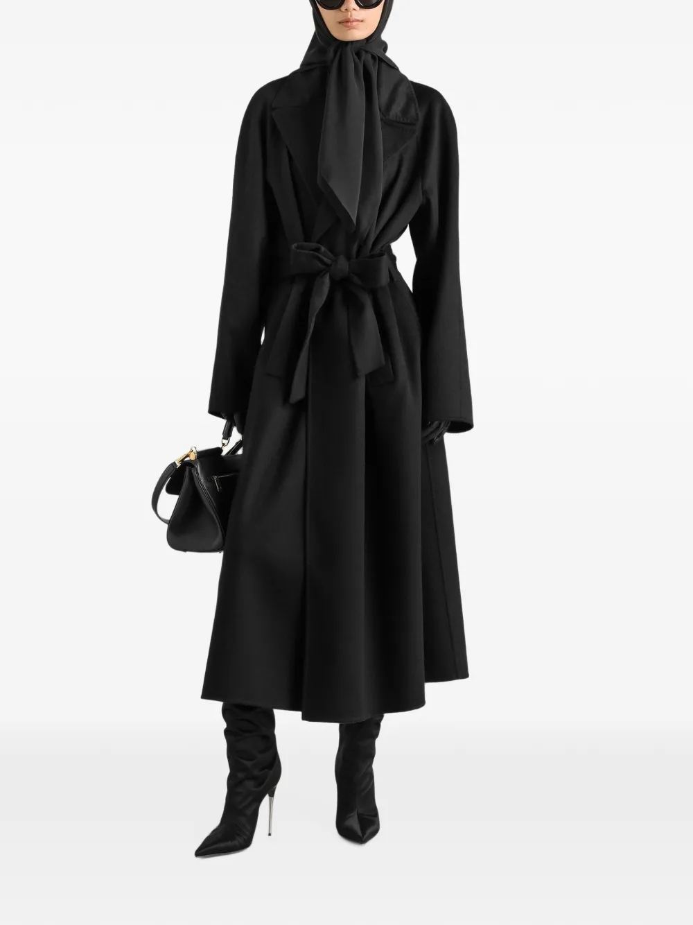Dolce & Gabbana Trenchcoat met dubbele rij knopen Zwart