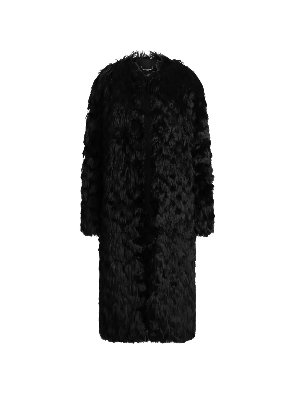 Dolce & Gabbana Cappotto in shearling - Nero