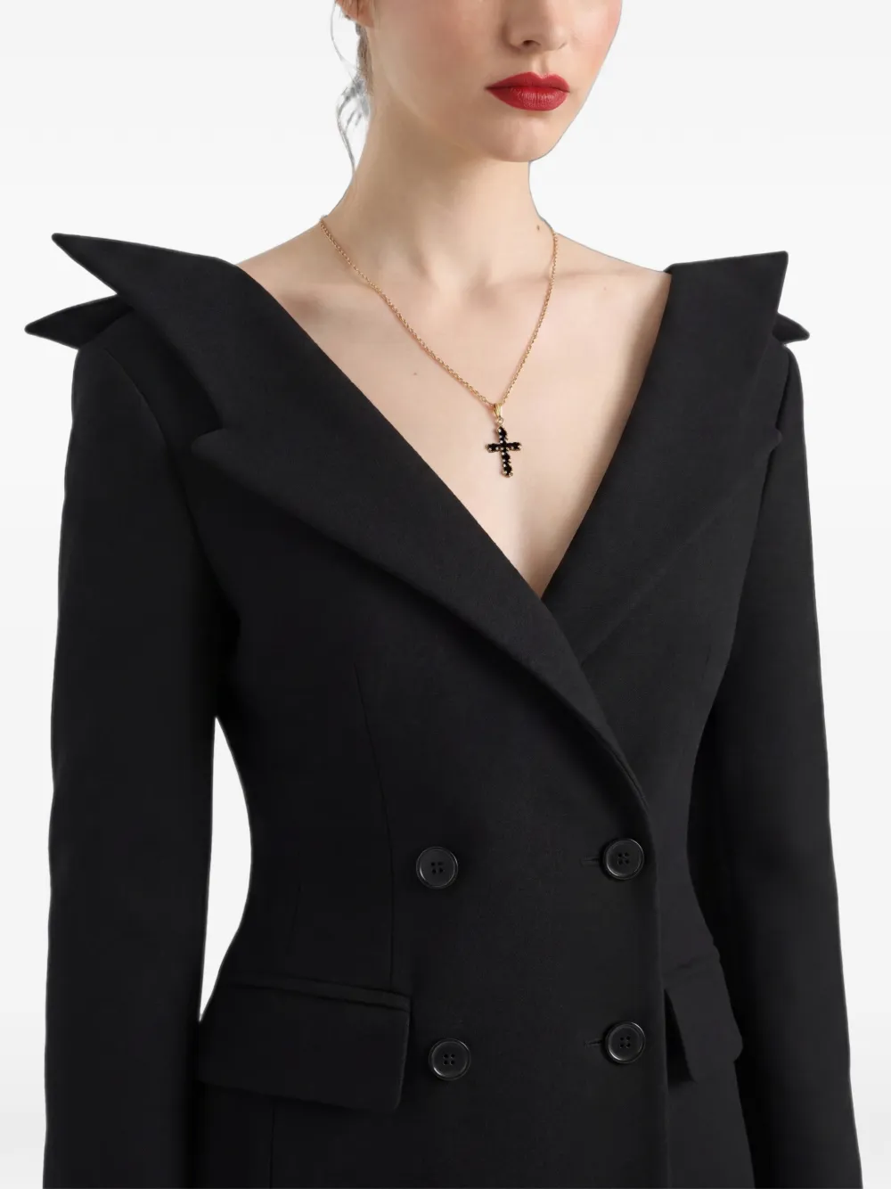 Dolce & Gabbana Jas met dubbele rij knopen Zwart